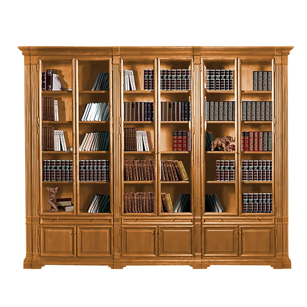 Шкаф-библиотека Порто комбинир.ГМ 5931-11, беловежский орех