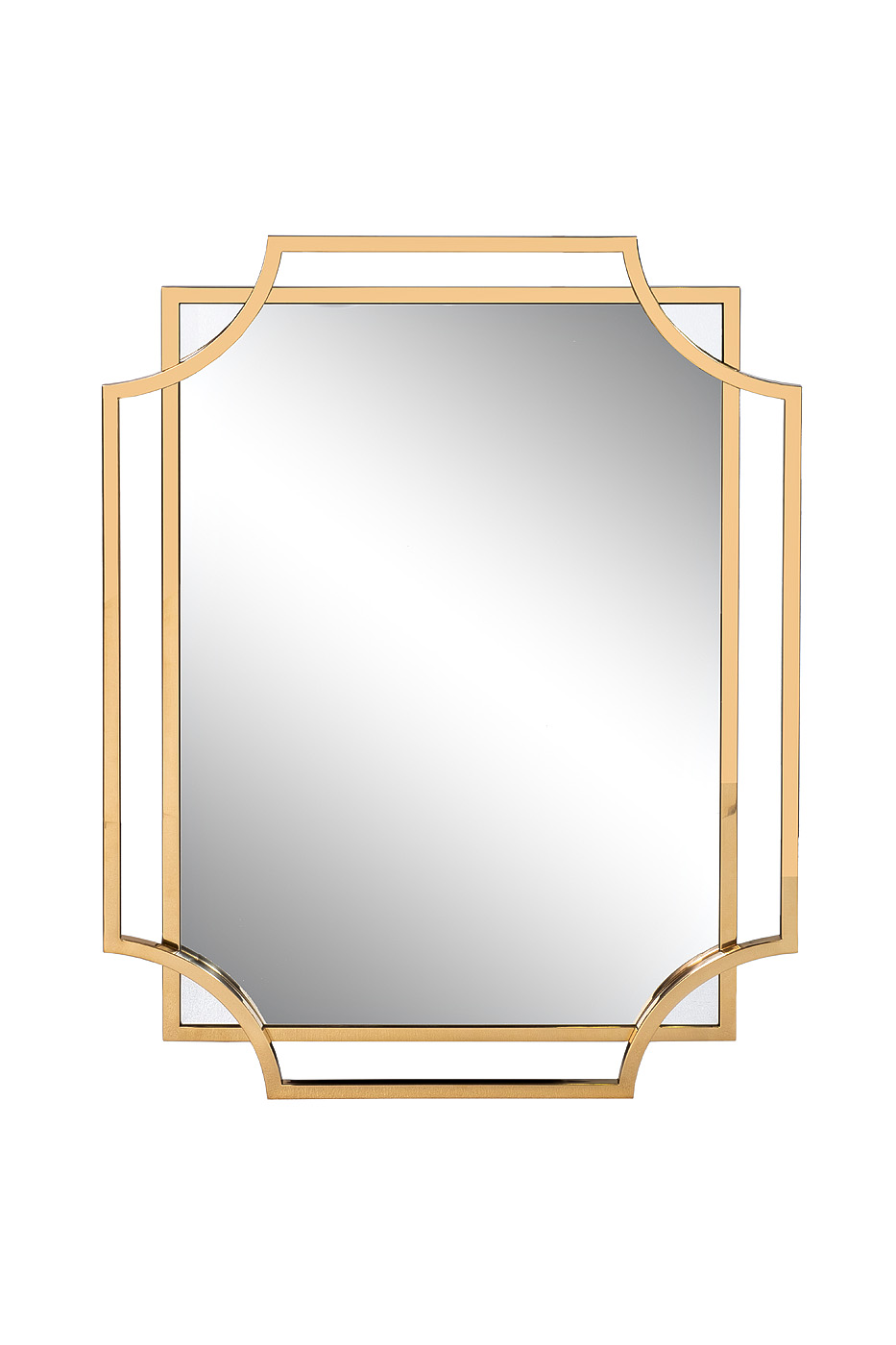 KFE1150/2 Зеркало в металлической раме, цвет золото 
