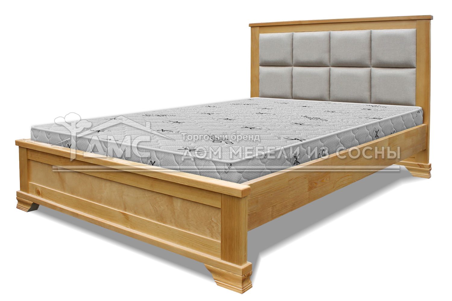 Кровать Классика с мягкой вставкой 1400х2000