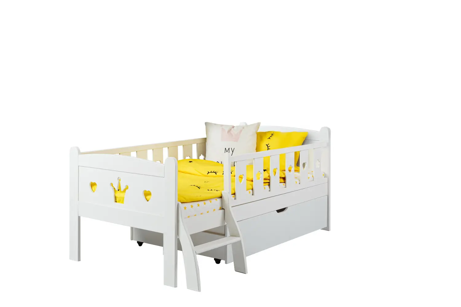 Кровать детская с ящиком массив сосны ТК №1 800х1800
