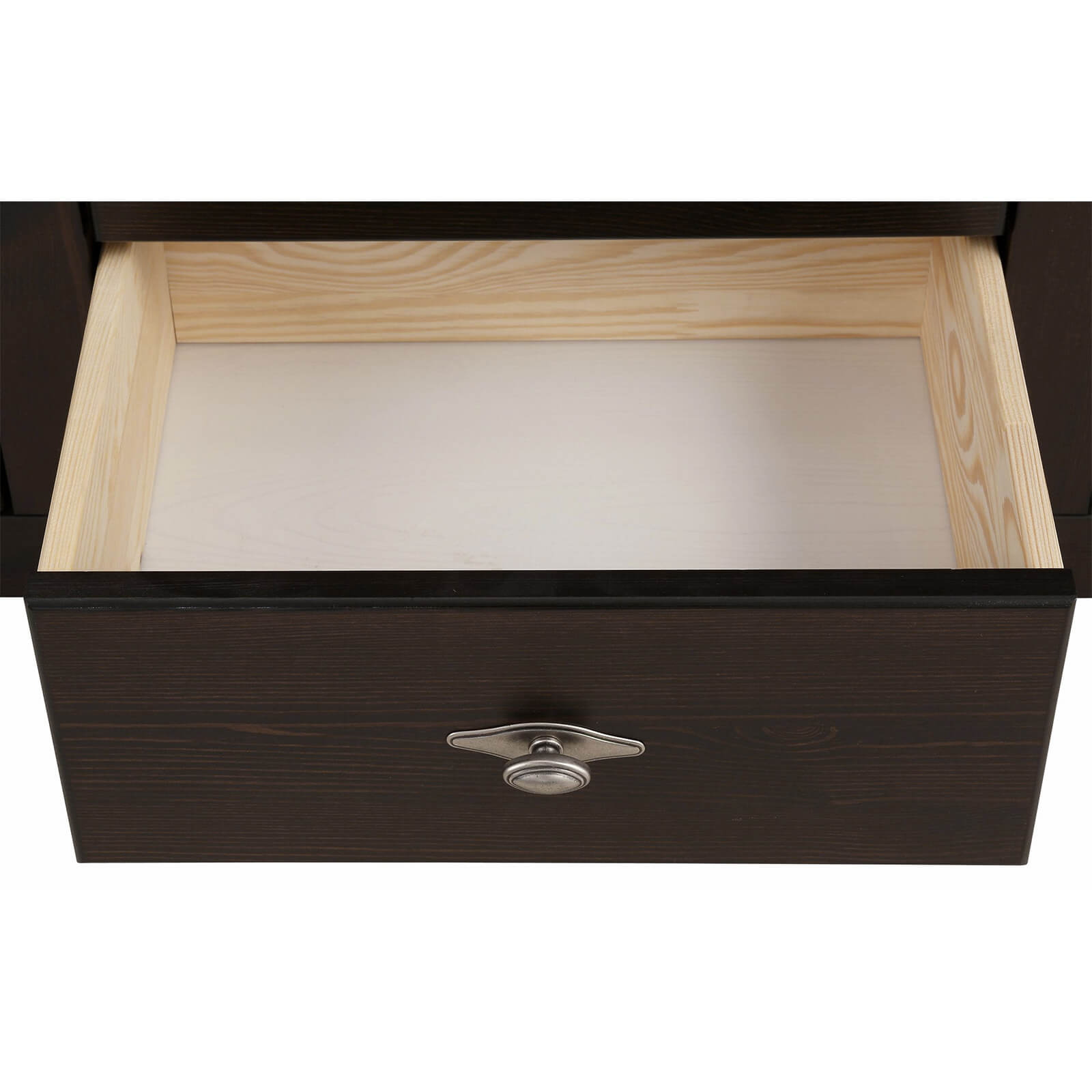 Стол письменный черный "Рауна" 11 1-тумбовый (колониал)